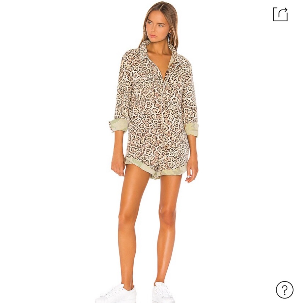 One Teaspoon Prophecy Jumpsuit in Leopard & Camo XS
